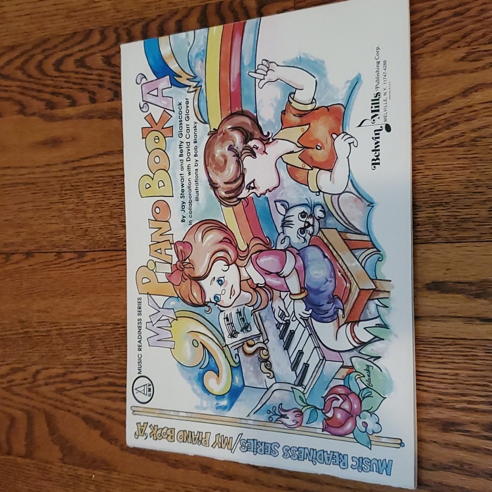 Vtg 1985 Kids Piano Book